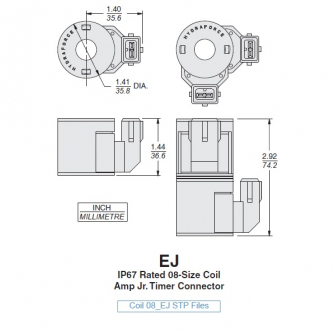 Coil 24VDC 16.6W fi13 h = 36.6mm